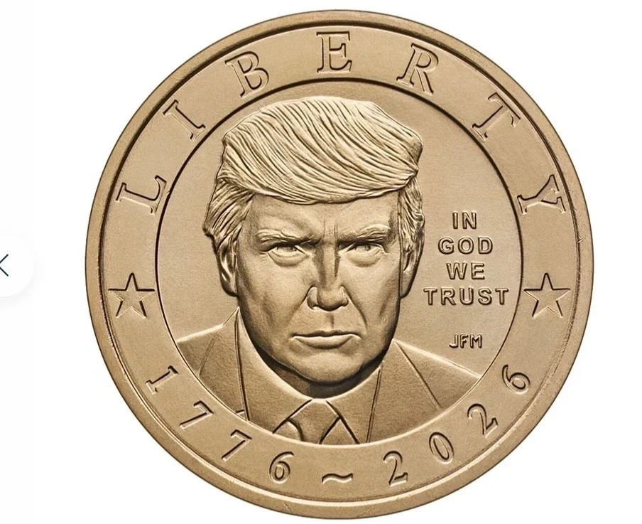 2026 P President Trump Semiquincentennial $1 Coin IN HAND 