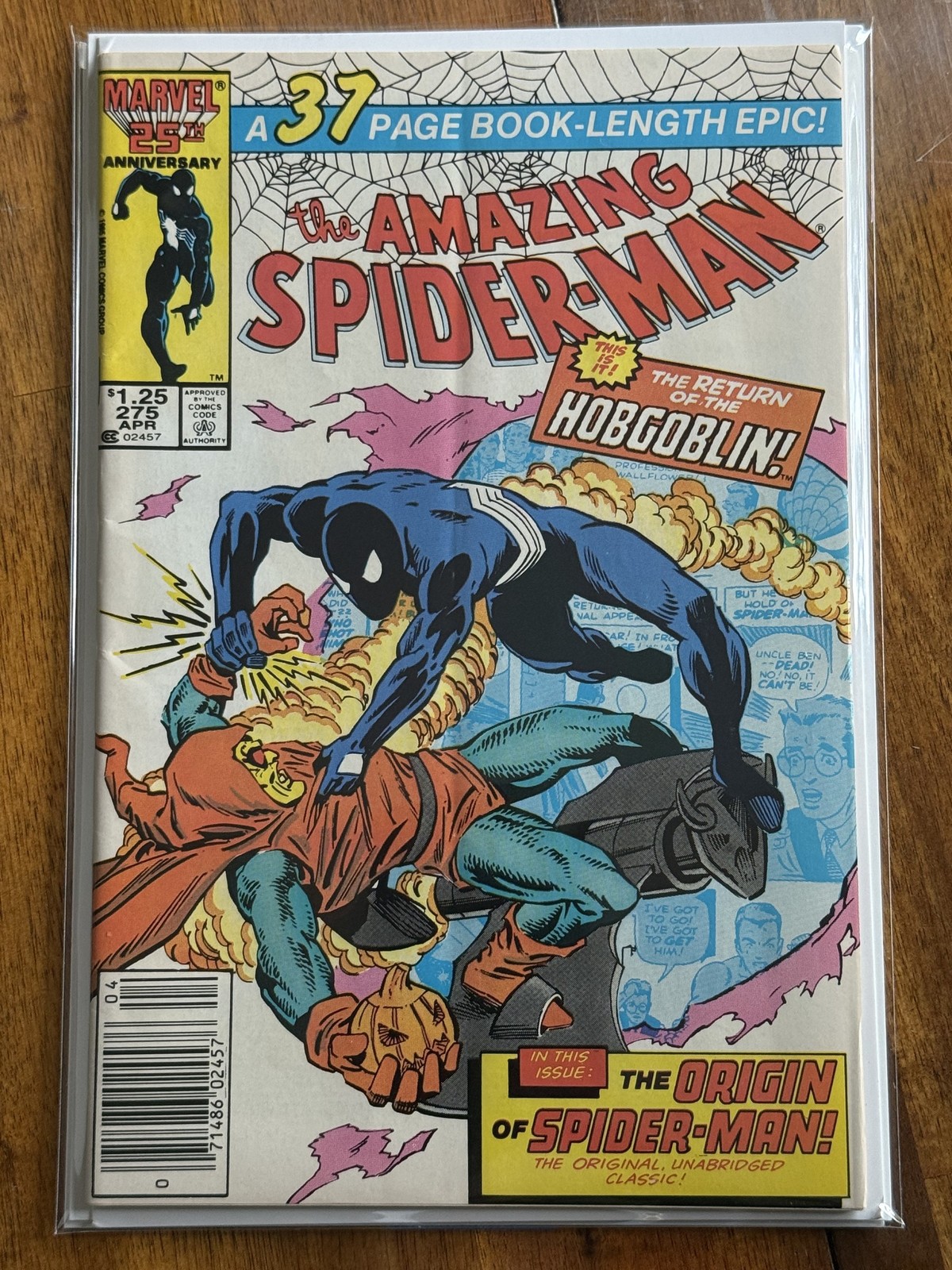 The Amazing Spider-Man #275 – Marvel (1986) 6.5 FN+ Newsstand Edition