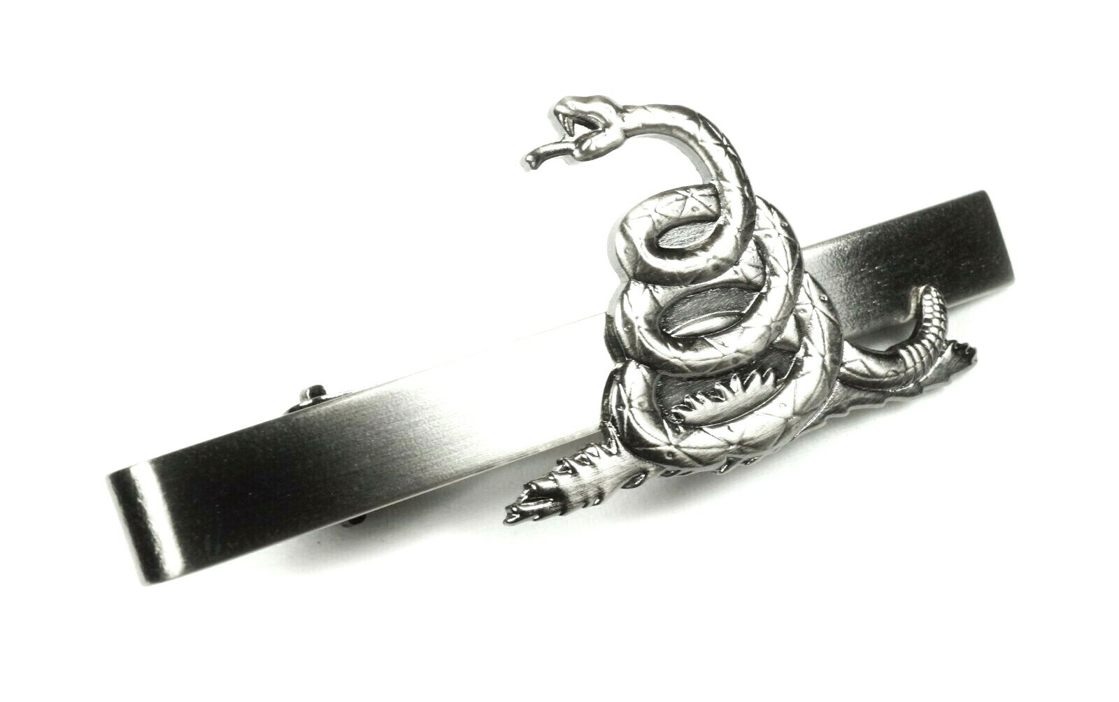 Don't Tread on Me Dont Gadsden Flag Snake Wedding Suit Tie Bar Clip