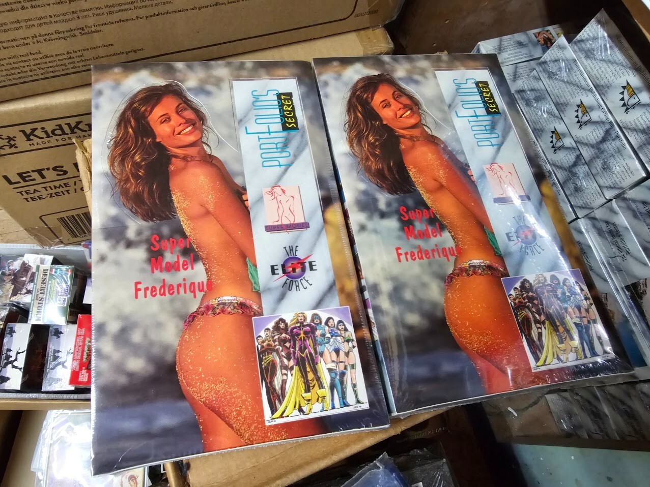 2 lot PORTFOLIO\'S SECRET SWIMSUIT MODEL Complete Card Set Starring FREDERIQUE 2 lot PORTFOLIO\'S SECRET SWIMSUIT MODEL Complete Card Set Starring FREDERIQUE