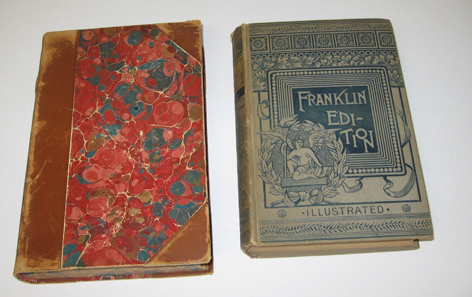 John Greenleaf Whittier Poetical works books, household edition 1888 & Franklin
