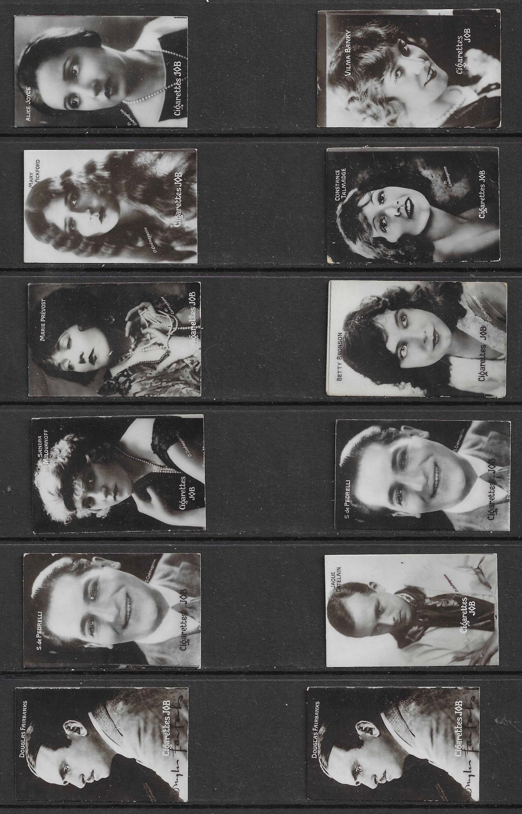 Societe job 1926 CINEMA STARS cigarette cards (19)