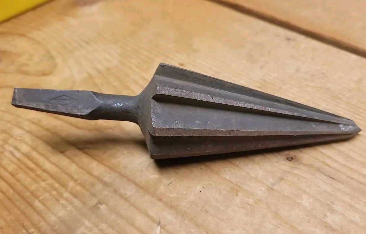 Antique Pipe Burring Reamer Mayhew USA Made Large Heavy Steel Nice Early Tool 