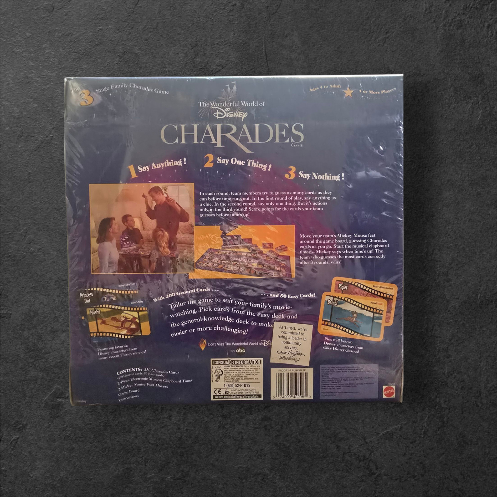 The Wonderful World of Disney Charades Game 1999 Factory Sealed BNIB The Wonderful World of Disney Charades Game 1999 Factory Sealed BNIB