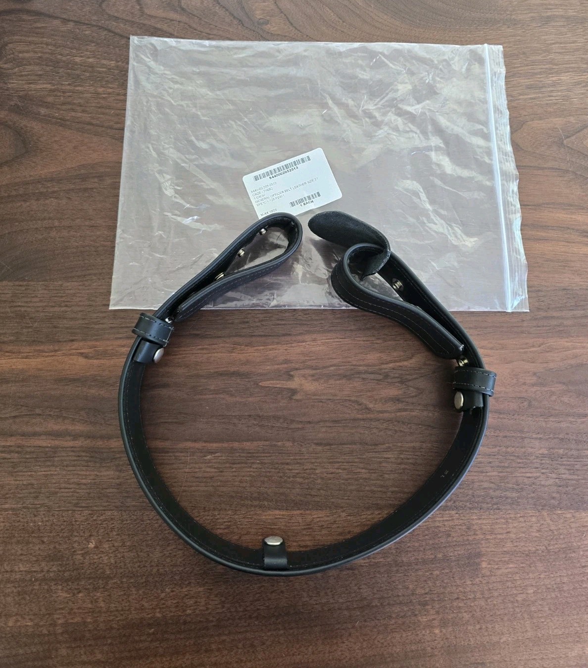 USGI GENERAL OFFICERS BELT BLACK 31\