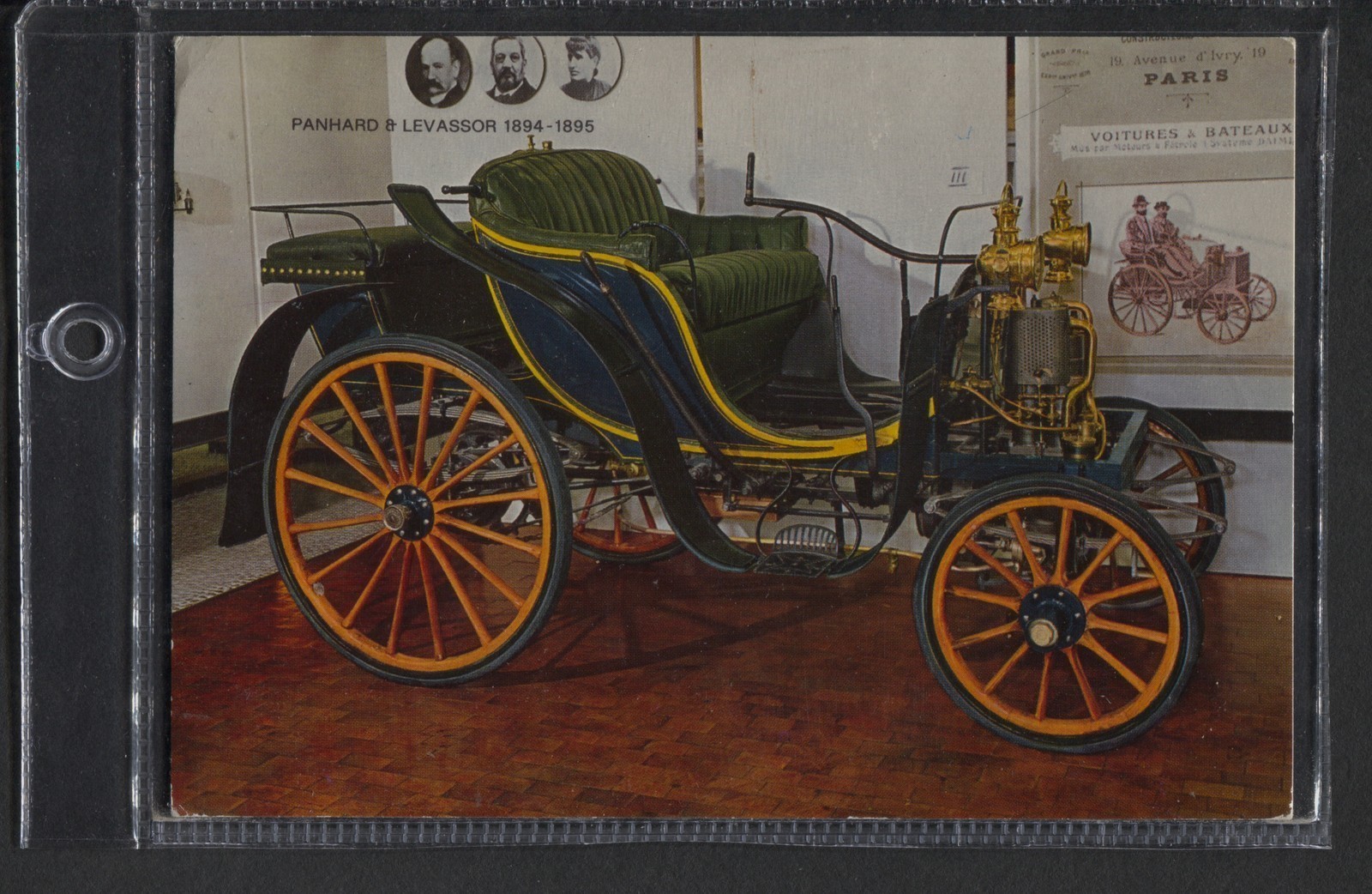 Panhard Levassor 1894-1895 Vintage Car/Automobile Postcard