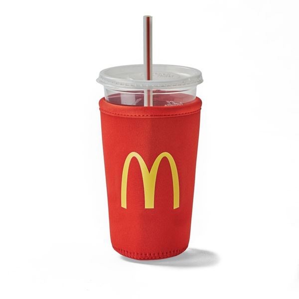 McDonald\'s Medium Cold Cup Koozie Sleeve Java Sok McDonald\'s Medium Cold Cup Koozie Sleeve Java Sok