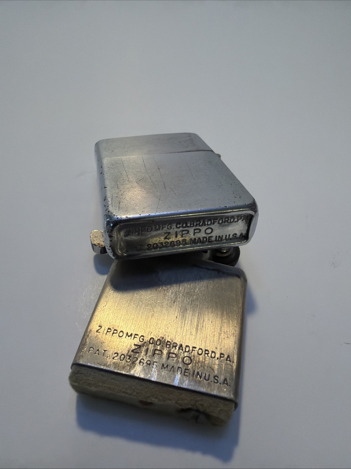 Vintage 1949-1953 ZIPPO LIGHTER 5-BARREL HINGE  PAT 2032695 Matching Insert