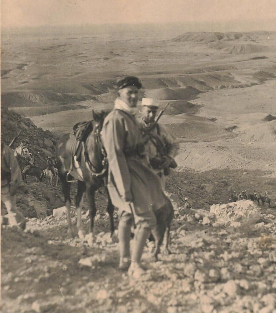 1931 French Foreign Legion Photo Algeria Africa Lt Maftein Expedition War  *Am5e