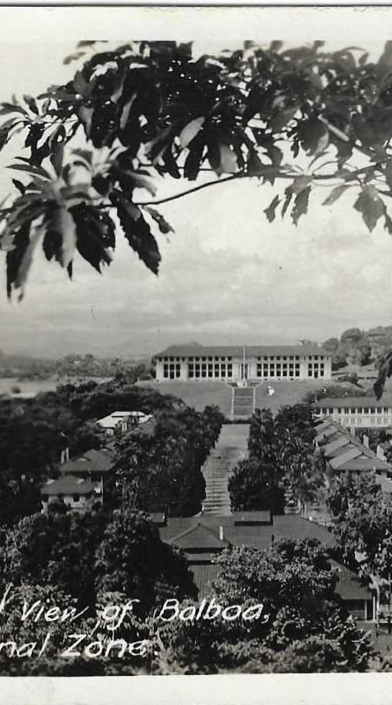 RPPC General View Of Balboa Canal Zone Real Photo Postcard 1937