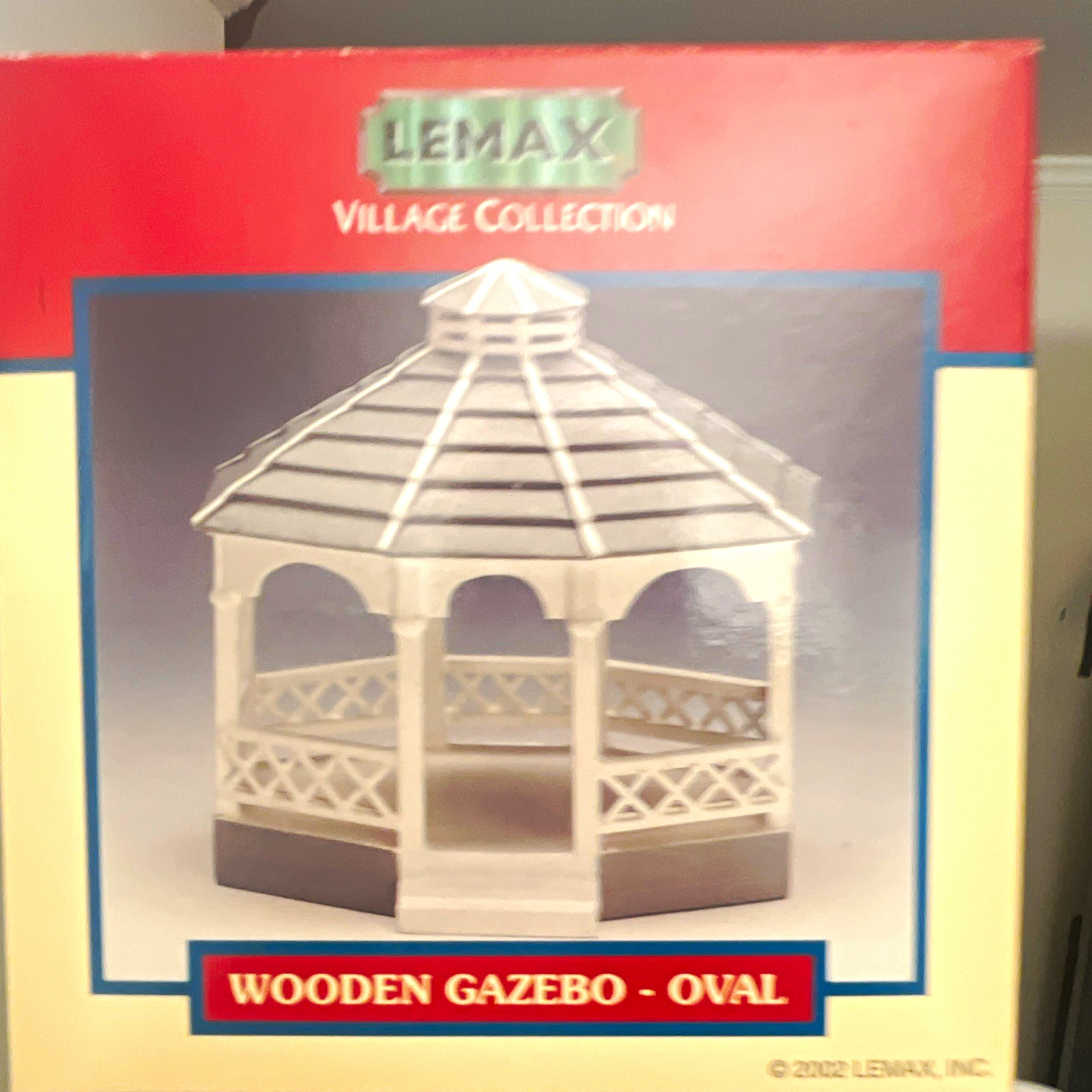 Lemax Village Collection #24816A Wooden Oval Gazebo