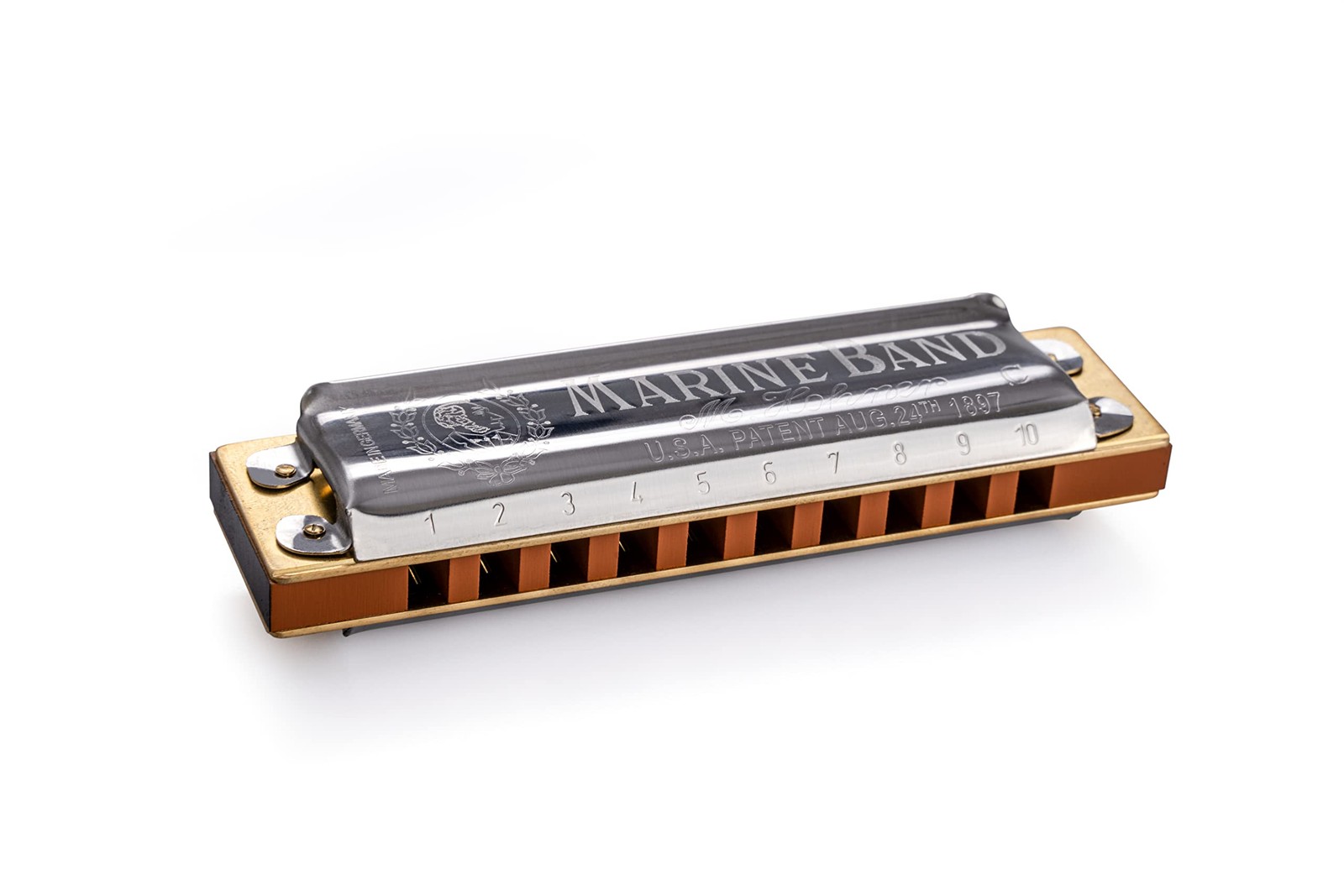 HOHNER Marine Band 125th Anniversary Model 10-Hole Harmonica / Key of C