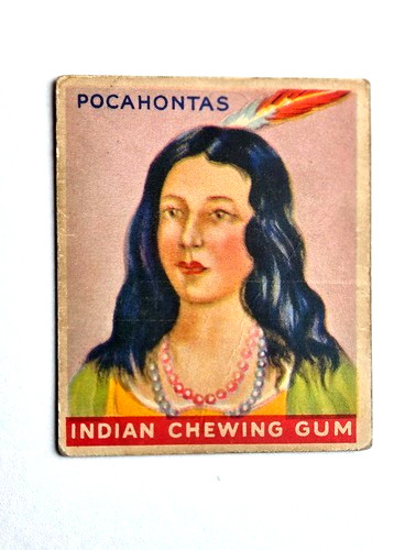 R73 Pocahontis #33 RED Border, 1933, Goudey Indian Gum  VG