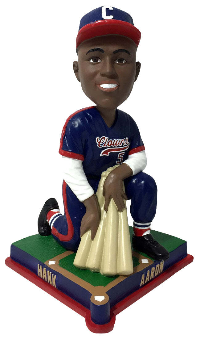 Hank Aaron Indianapolis Clowns On Deck Bobblehead Negro Leagues Hank Aaron Indianapolis Clowns On Deck Bobblehead Negro Leagues