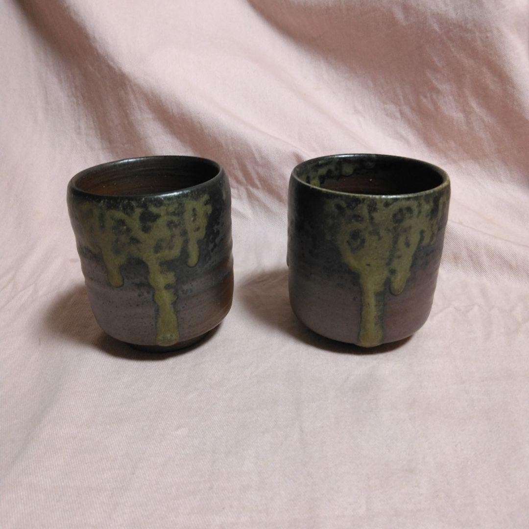 Cup Japanese Pottery of Bizen 8x7cm/3.14x2.75\