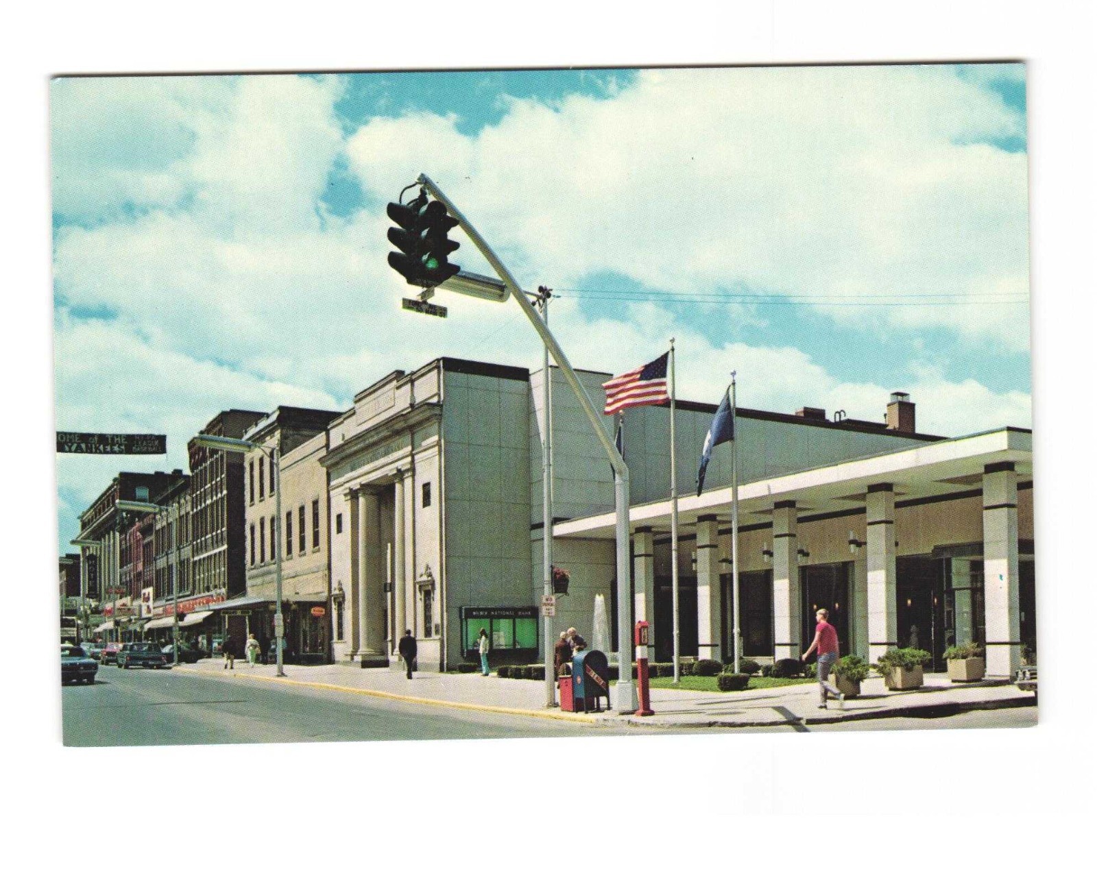 Business district, ONEONTA NY Vintage postcard unposted Business district, ONEONTA NY Vintage postcard unposted