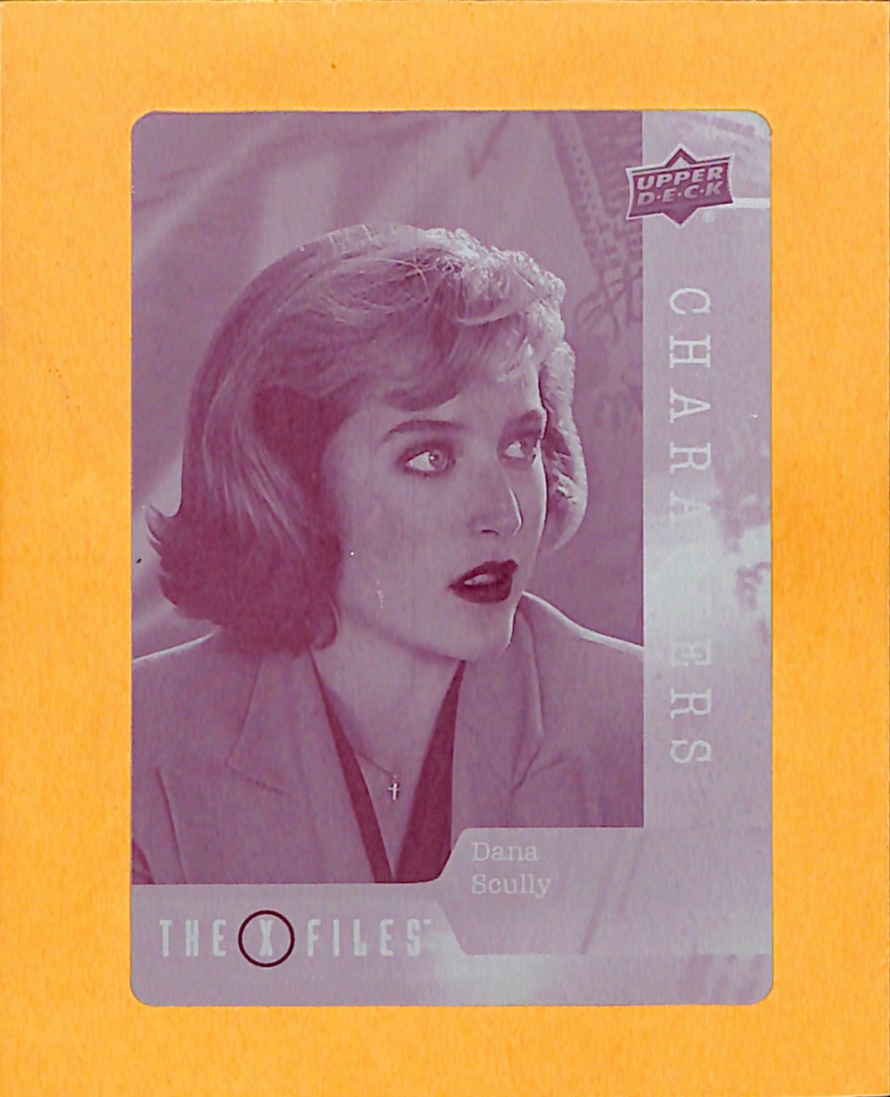 2025 Upper Deck The X-Files #C2 Dana Scully Magenta Printing Plate 1/1