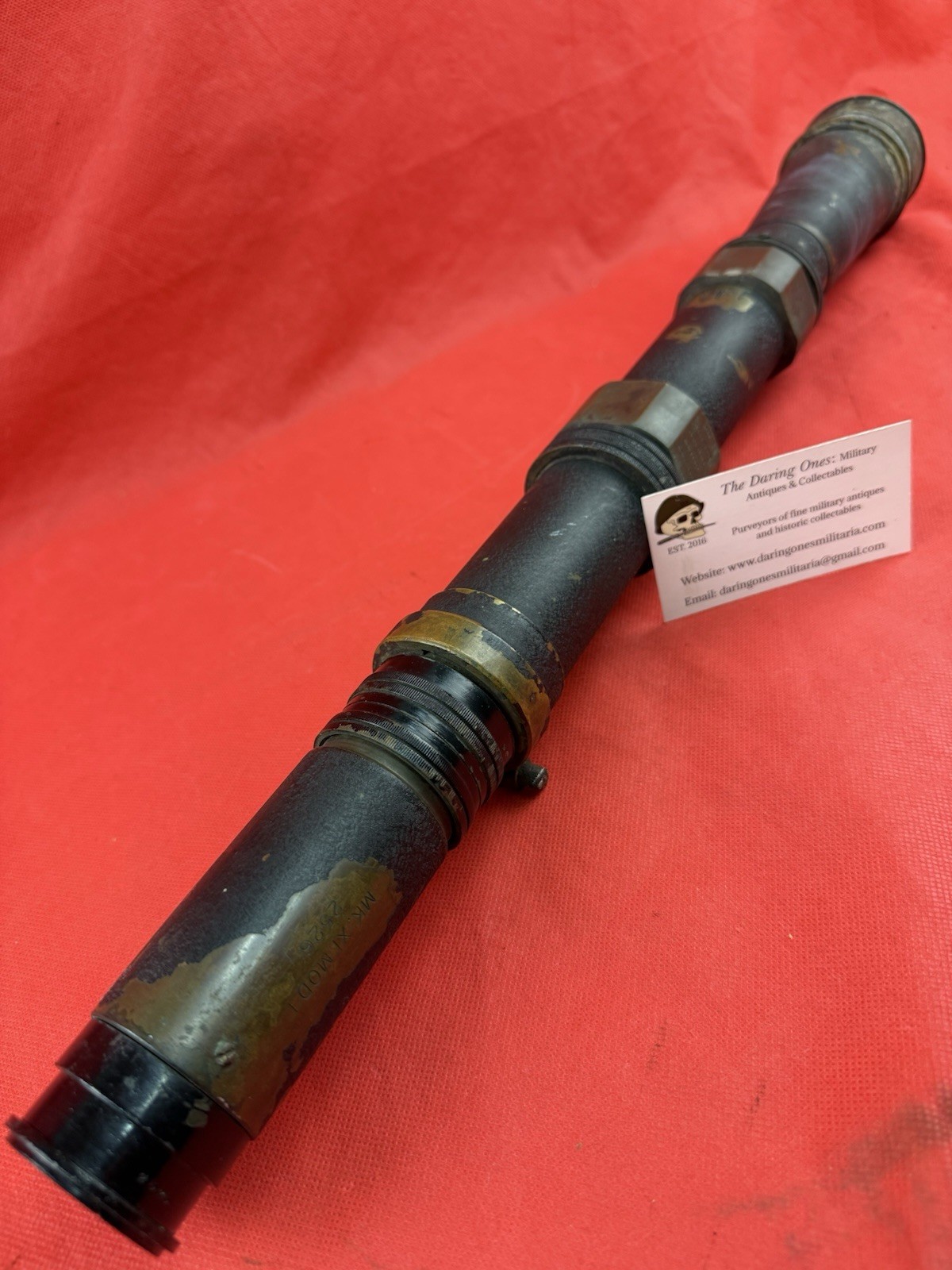 Original WW1 Era USN Naval Optics Telescope/Spotting Scope 