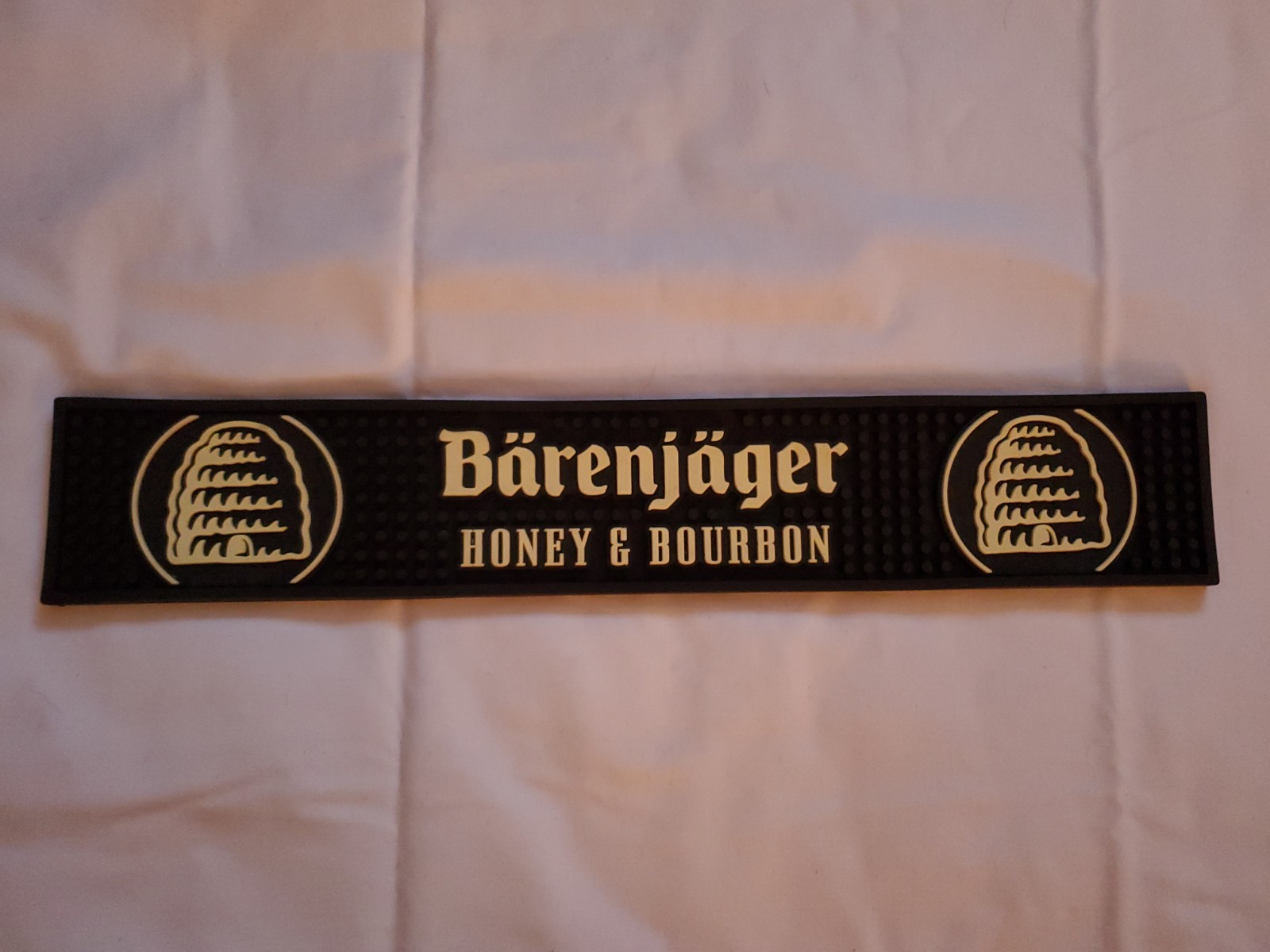 German Bärenjäger Honey & Bourbon Rubber Bar Drip Spill Mat NOS Oktoberfest