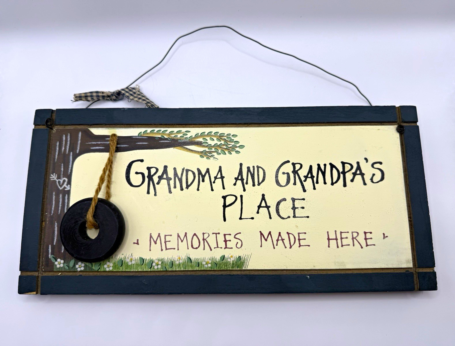 Vintage “Grandma and Grandpa’s Place” Memories Made Here” Wooden Sign Vintage “Grandma and Grandpa’s Place” Memories Made Here” Wooden Sign