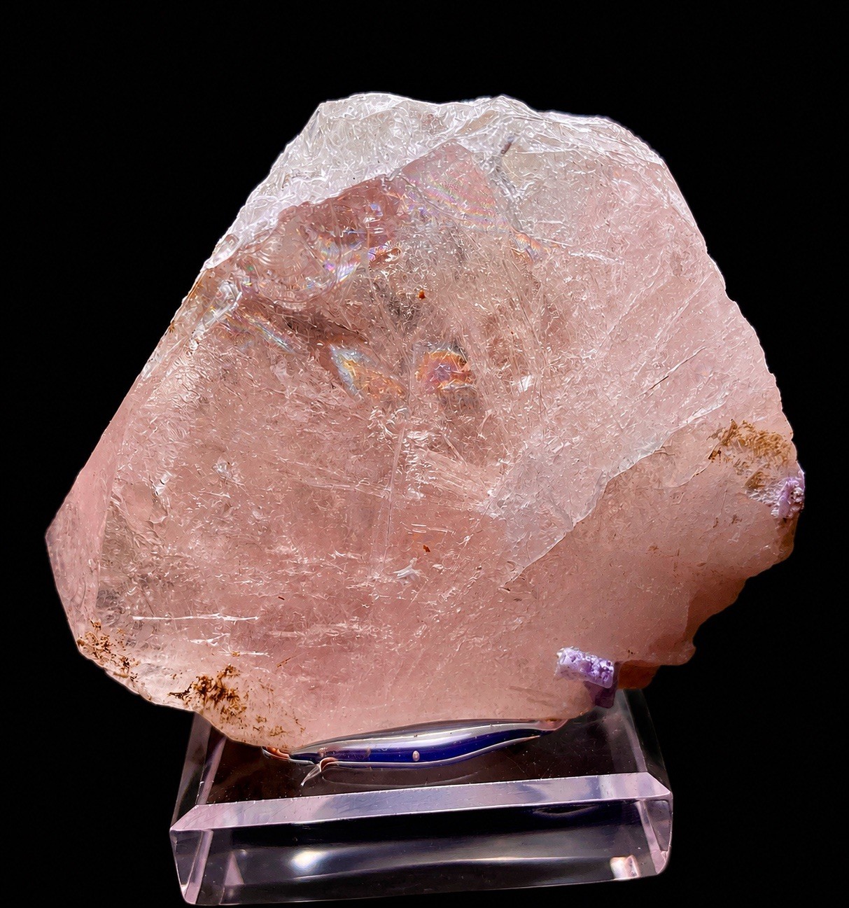 Morganite Gummy Terminated Crystal From Afghanistan (Weight 139 Grams )