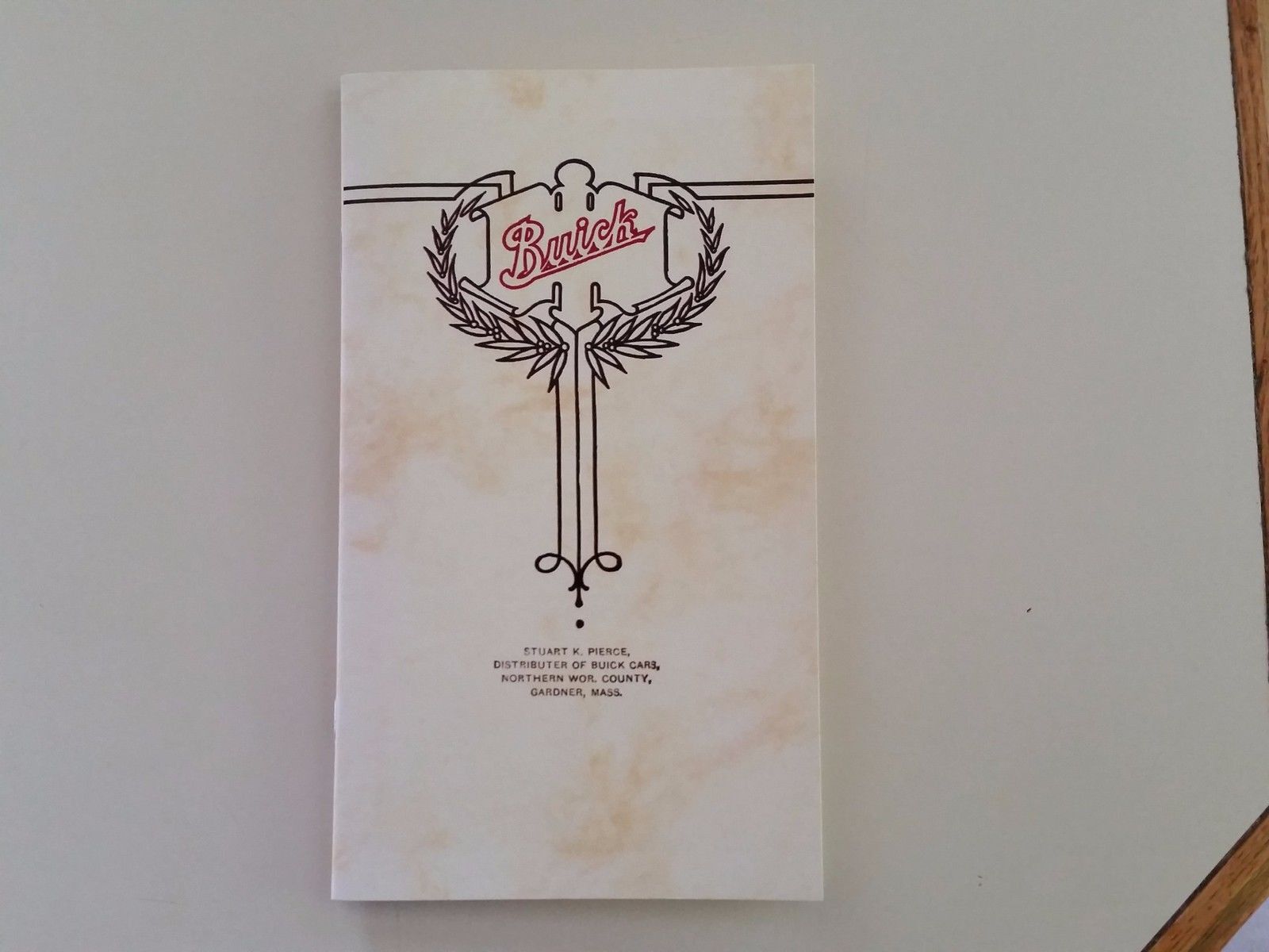 1910 Buick Sales Catalog/Brochure (Reproduction) with Photos and Specs.