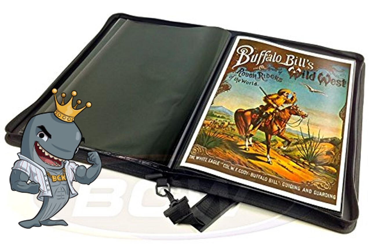 BCW Z-Folio 11x17 LX ZIPPER Album - Black 