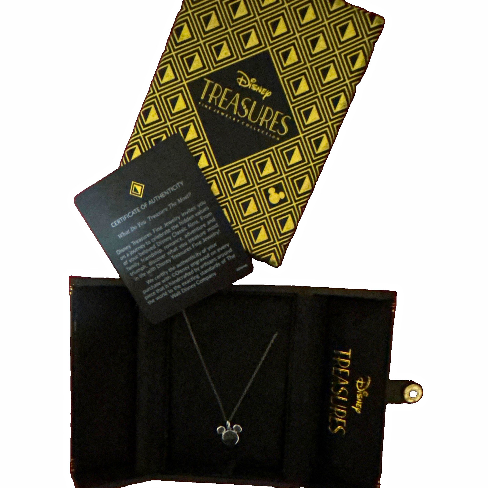 Closing EBay SALE Authentic DisneyTreasures Mickey Necklace 925 Sterling COA&BOX