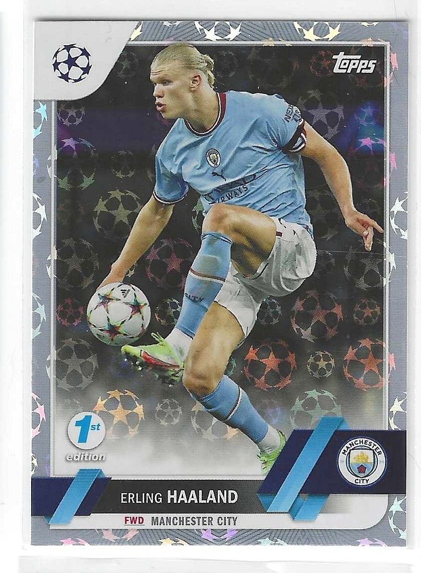 2023 Topps Uefa Champions League 1st Edition Erling Haaland Silver Foil #99