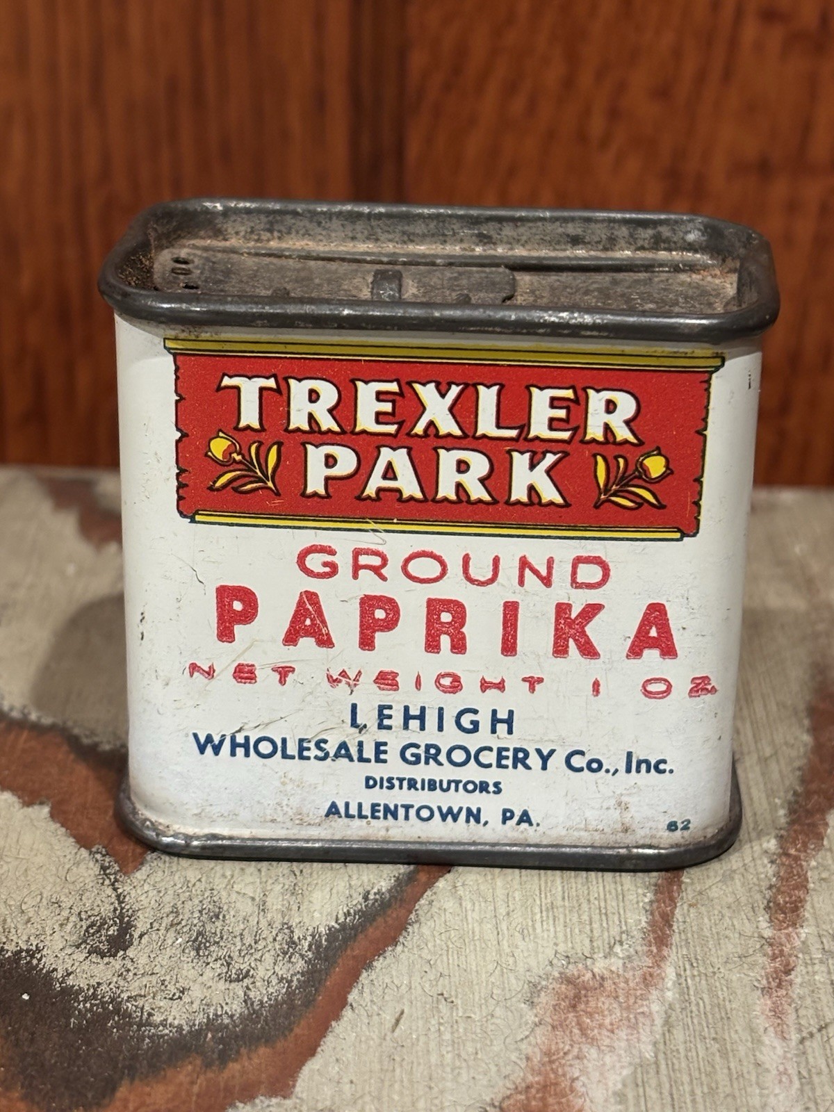 Vintage Trexler Park Ground Paprika Spice Tin. 1 Oz.  Allentown PA