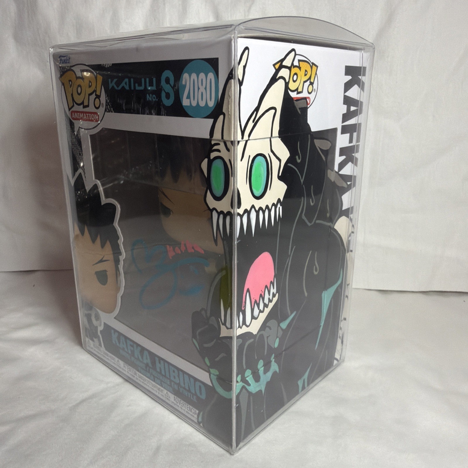 SIGNED ART UPGRADE Nazeeh Tarsha Funko Pop Kaiju No. 8 - Kafka Hibino #2080