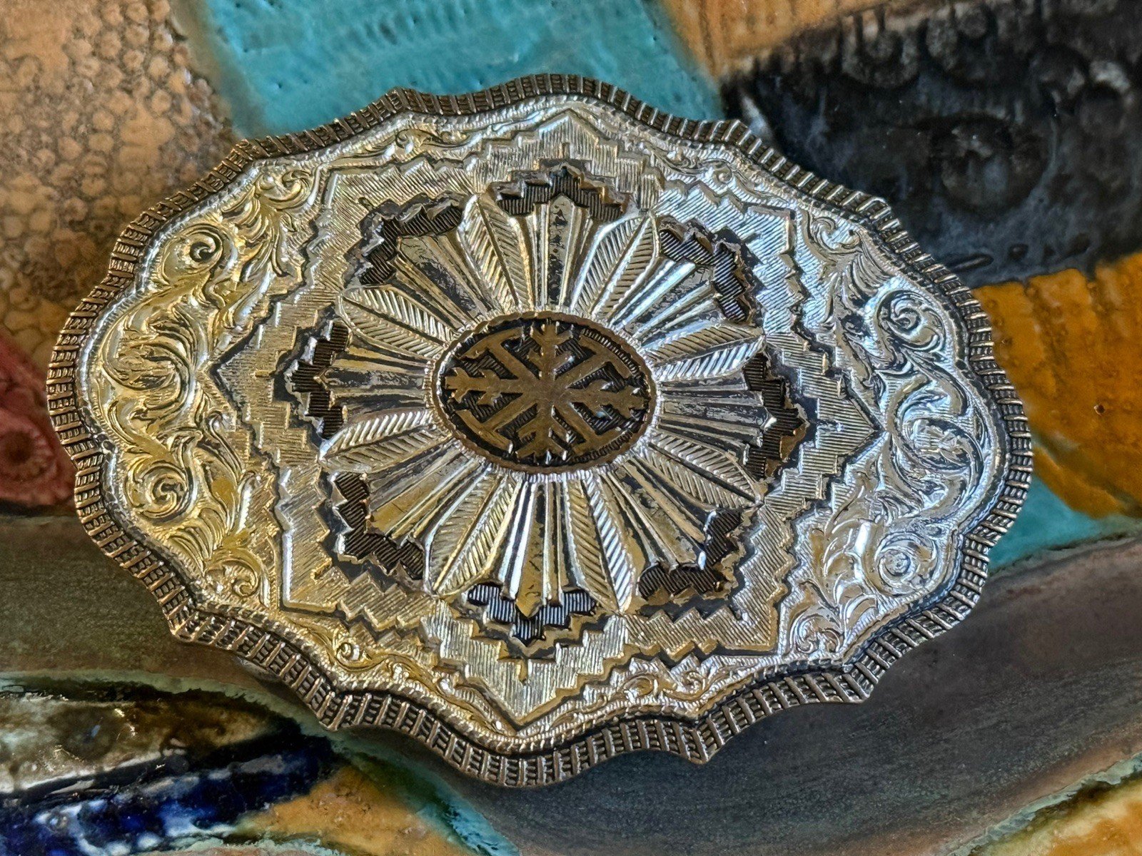 Vintage Crumrine Belt Buckle