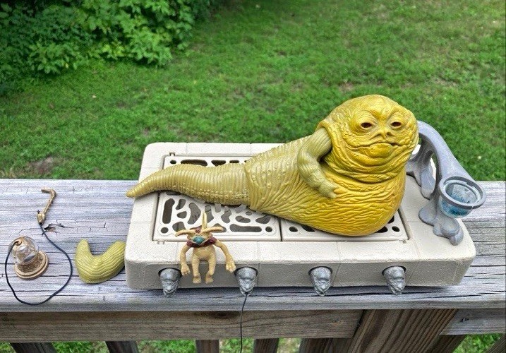 Star Wars Kenner Vintage 1983 Jabba The Hutt Complete Rare As Is Seen Original