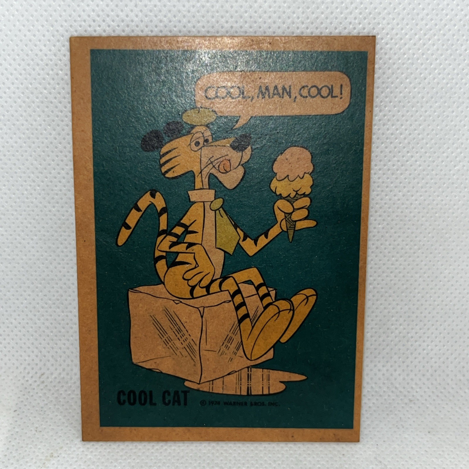 1974 Warner Bros. Cool Cat Trading Card Cool, Man, Cool