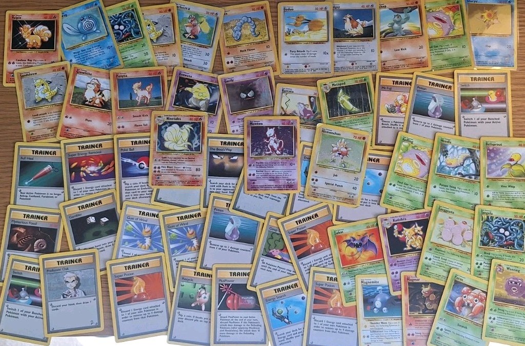 Pokemon Base Set Vintage Cards 150+ cards large Bundle Job Lot 1999 WOTC