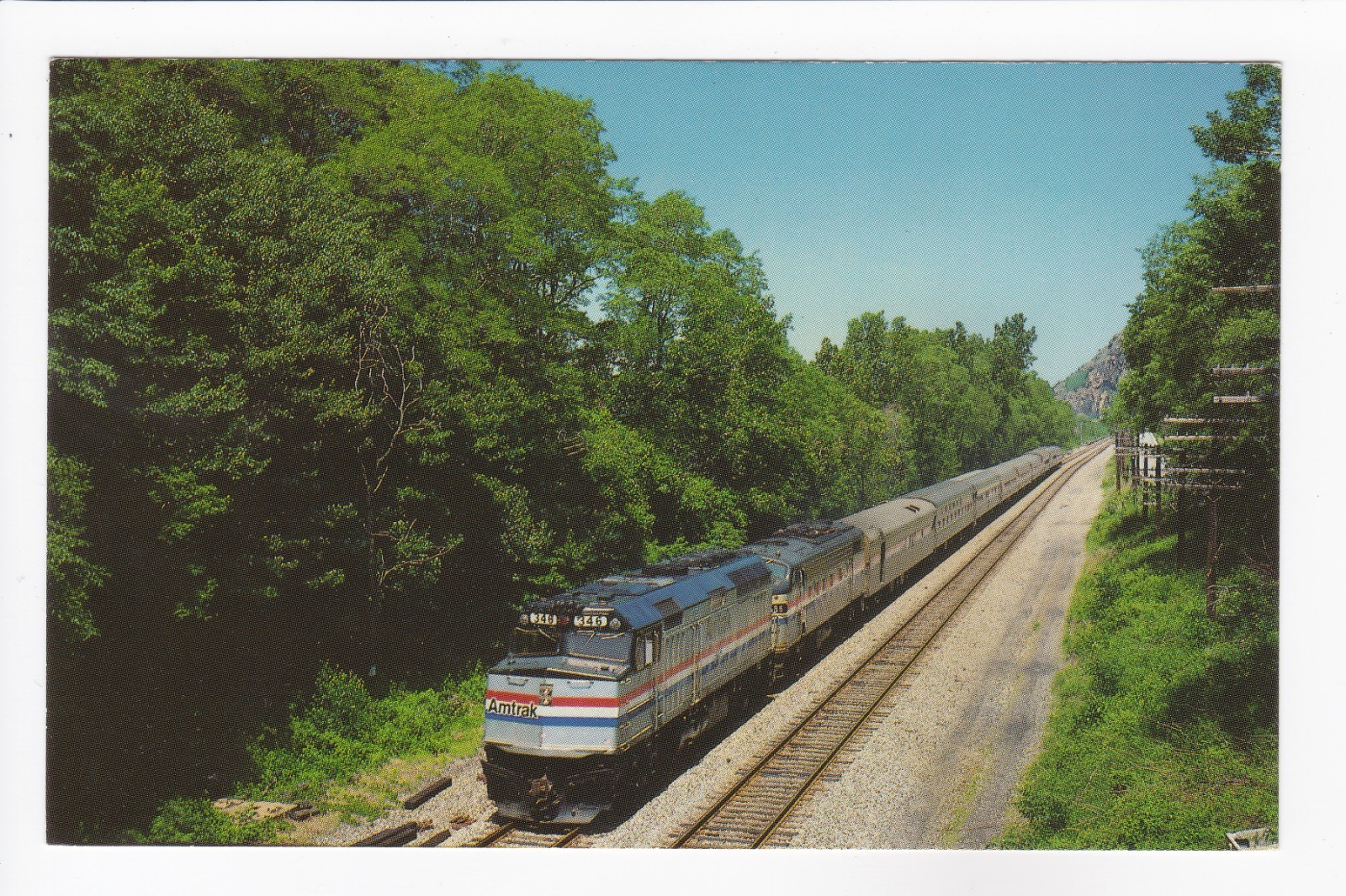 The Lake Shore Limited Train Number 48 Cold Spring New York Chrome Postcard