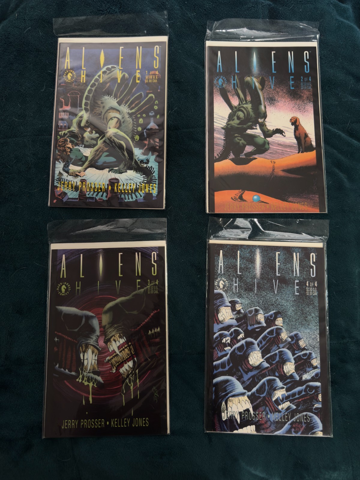 Aliens Hive #1-4 NM Complete Set UNREAD 1992 Kelley Jones Art Dark Horse Comic Aliens Hive #1-4 NM Complete Set UNREAD 1992 Kelley Jones Art Dark Horse Comic