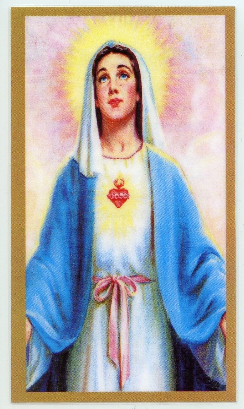 A Prayer for Michelle U- Laminated  Holy Cards.  QUANTITY 25 CARDS