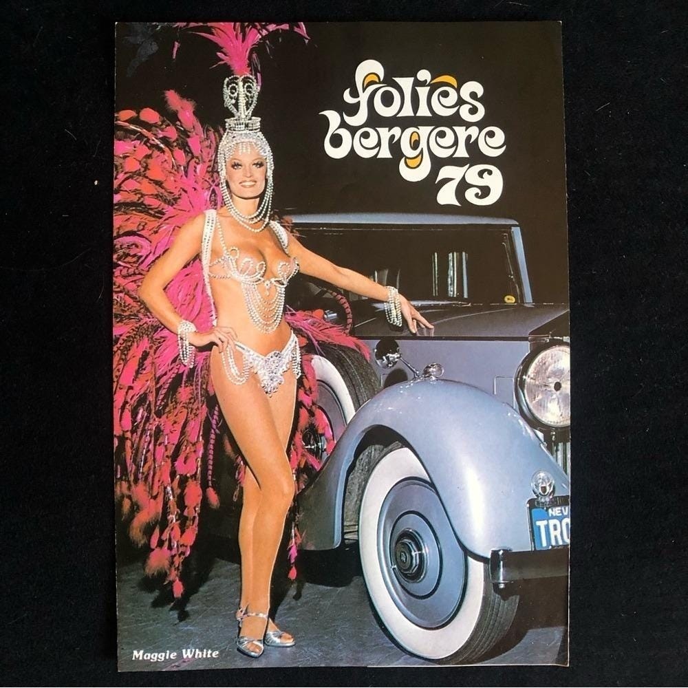 Vintage 1979 Las Vegas Tropicana Hotel Pamphlet Show Girls Follies Berger