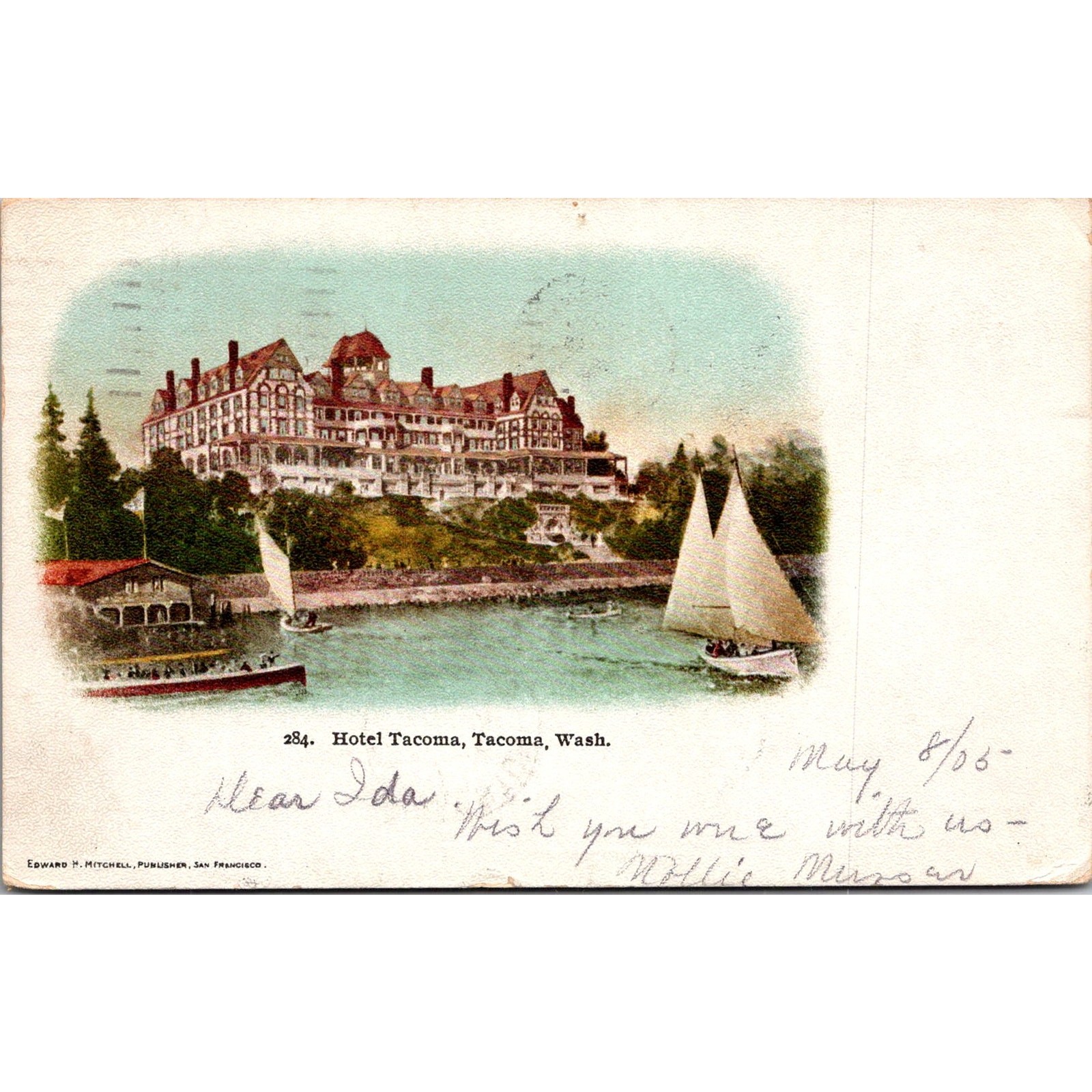 Hotel Tacoma WA 1905 Vintage Postcard SPH10