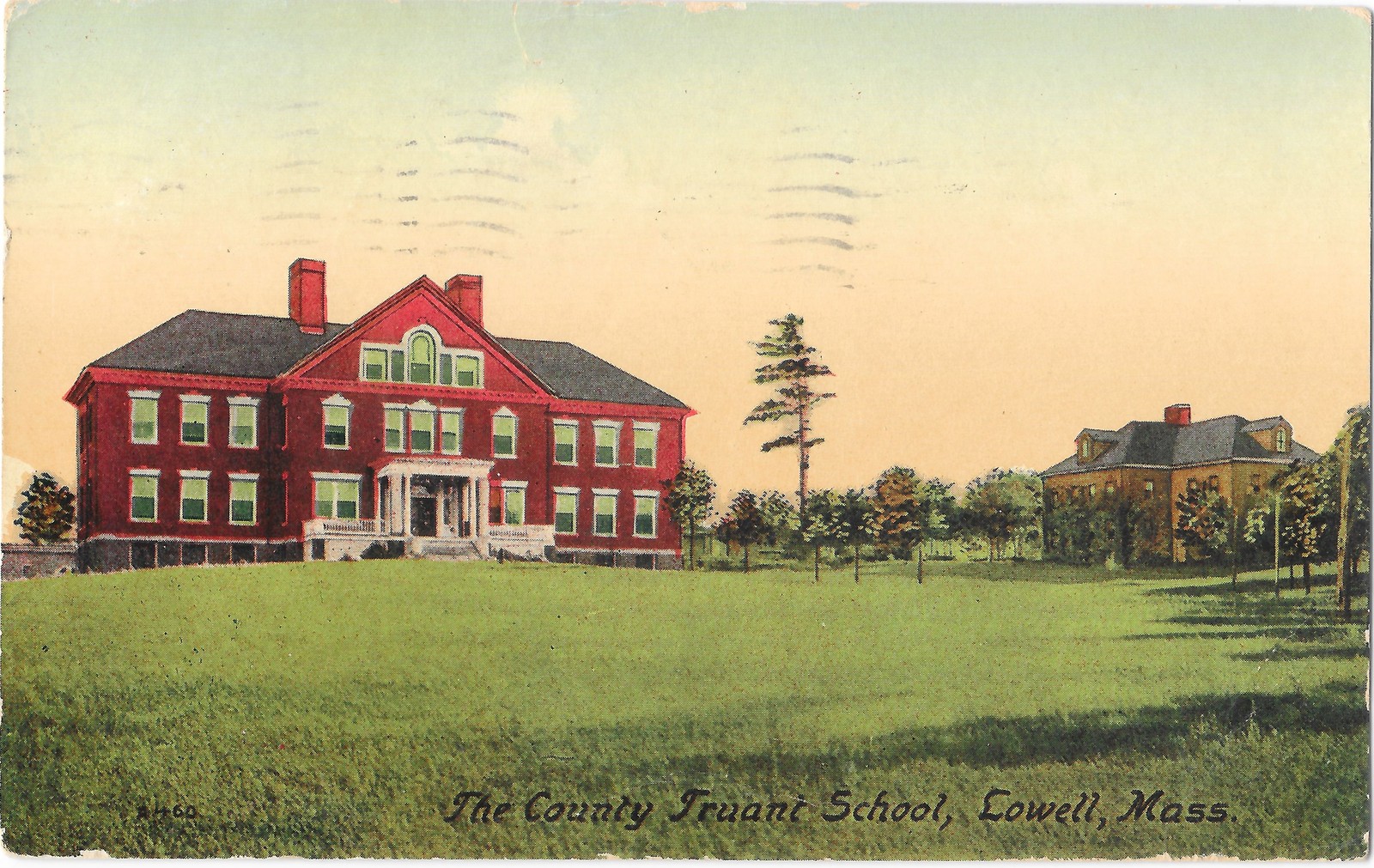 County Truant School Lowell Mass Antique Postcard c1910 Divided Back