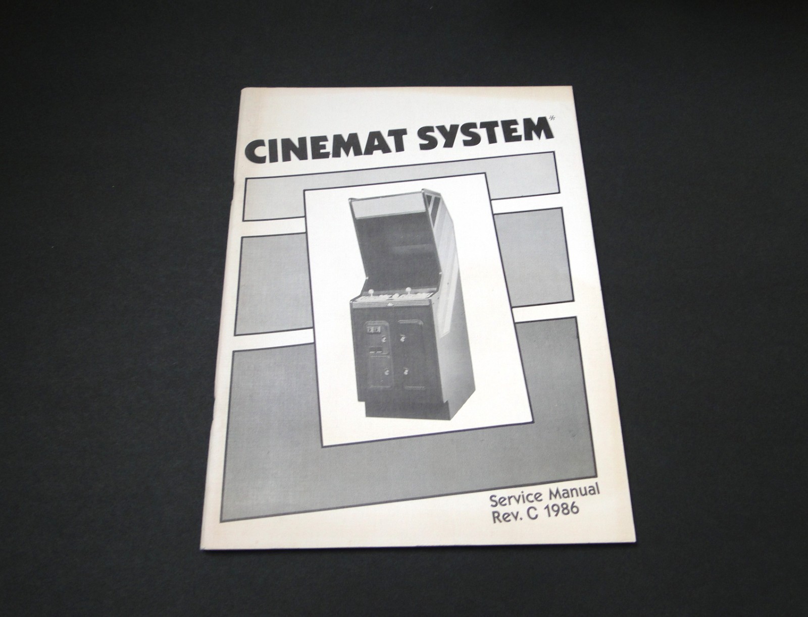 Vintage 1986 Cinematronics - Cinemat System Service Manual Vintage 1986 Cinematronics - Cinemat System Service Manual