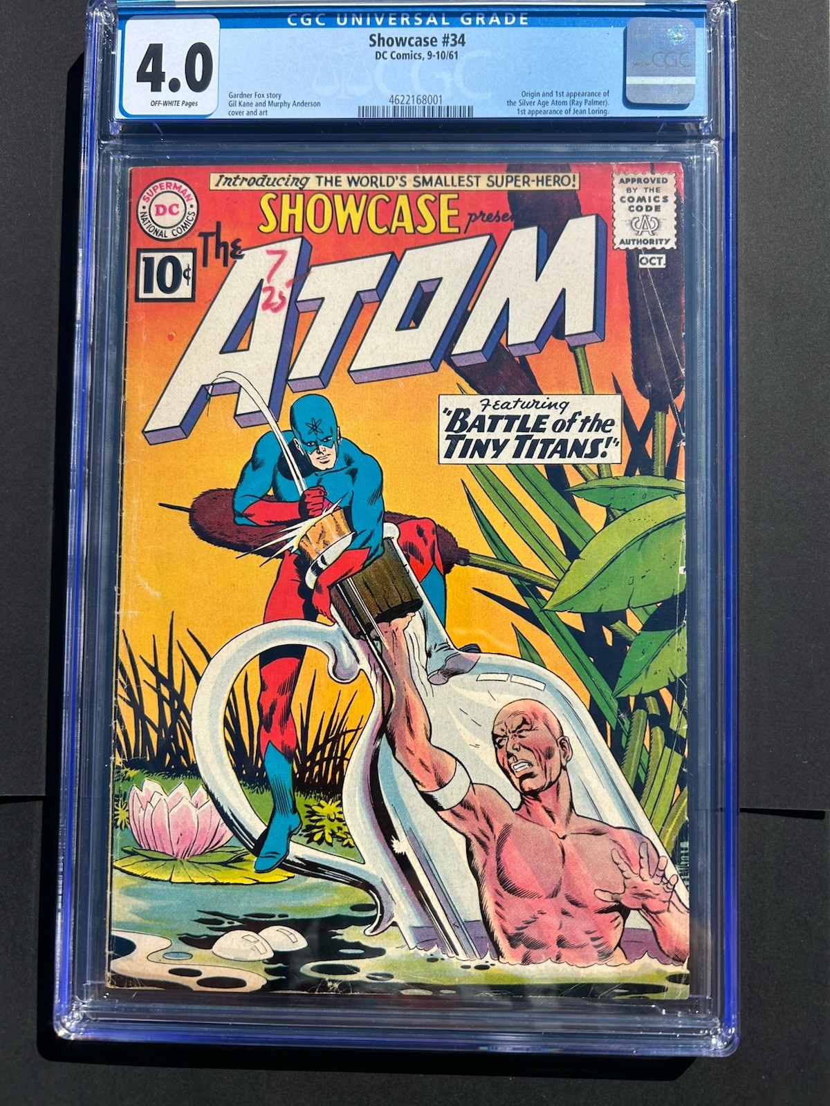 Showcase 34 1961 DC Comics CGC VG 4.0 1st App Silver Age Atom