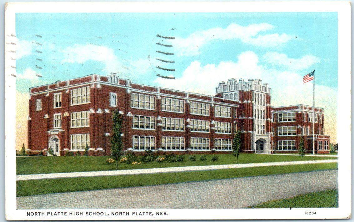 Postcard - North Platte High School - North Platte, Nebraska