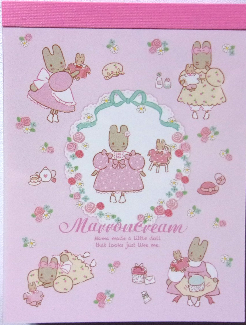 Sanrio Marron Cream Flower Mini Memo Pad Made in Japan 2026