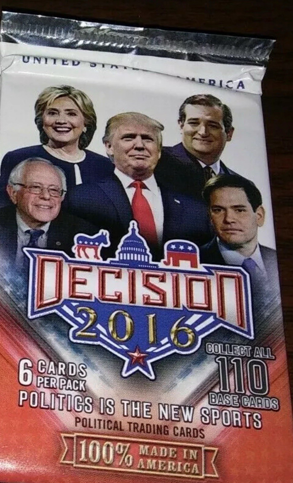 2016 Decision Election Political (1) Pack 6 cards 🔥 Possible Trump Signature?