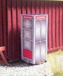 Ho Vintage Phone Booth 4/pk