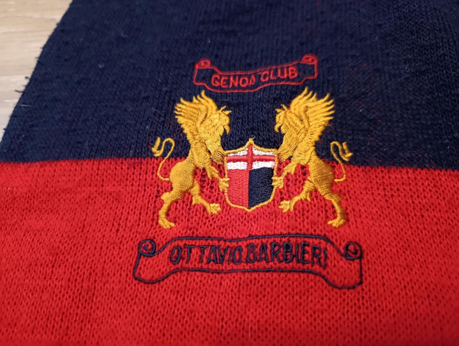 ULTRAS GENOA OTTAVIO BARBIERI SCARF ORIGINAL GROUP, ORIGINALITY LABEL