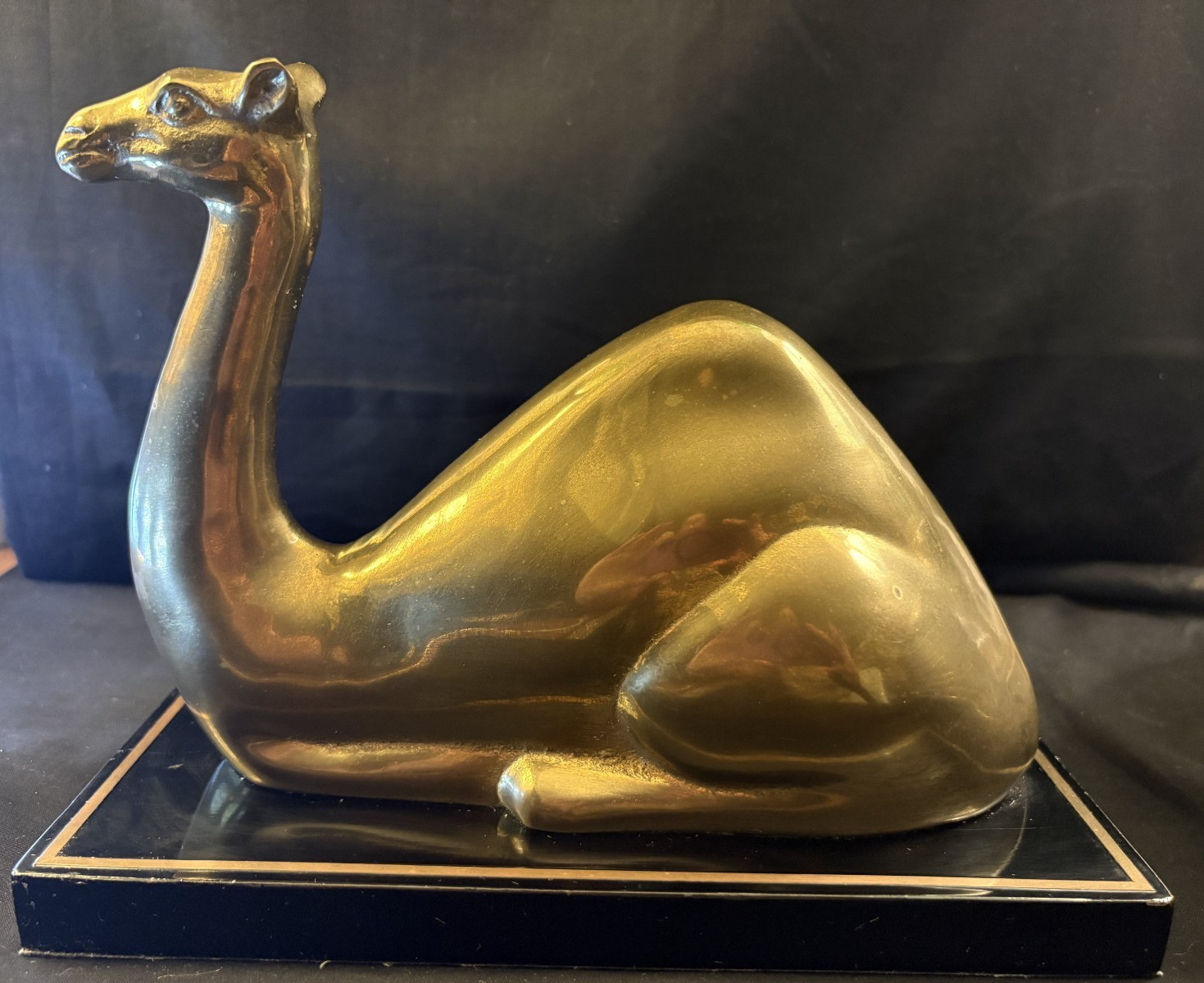 Vintage Solid Brass Camel Sculpture, Great City Traders, Reclining Camel 70-80's Vintage Solid Brass Camel Sculpture, Great City Traders, Reclining Camel 70-80's