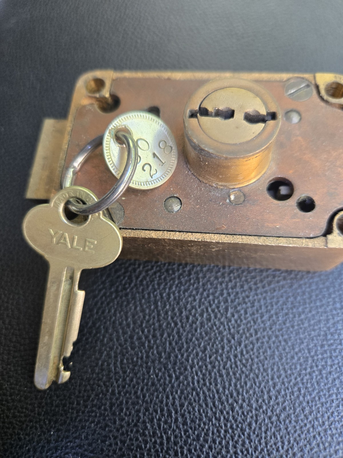 Vintage/Antique Yale 3401 Single Nose Safe Deposit Lock, No Guard Key